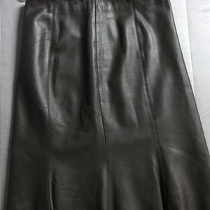 Leather skirt by Lillie Rubin